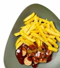 Fleischlose Currywurst mit Pommes frites bei GLOBUS im Mannheim Prospekt für 8,00 €