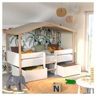 Lit Cabane Enfant 90 X 190 Cm Avec Sommier + 2 Tiroirs Totem en promo chez Auchan Hypermarché Tremblay-en-France à 299,00 €