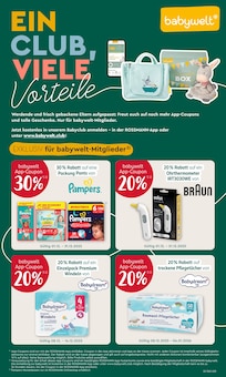 Pampers im aktuellen Rossmann Prospekt (Bochum) Pampers im Rossmann Prospekt "Mein Drogeriemarkt" mit 8 Seiten (Bochum)