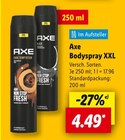 Bodyspray XXL im Angebot bei Lidl in Bietigheim-Bissingen Bodyspray XXL Angebote von Axe bei Lidl Bietigheim-Bissingen für 4,49 €