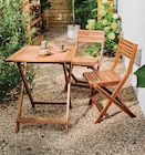 Promo Table de jardin pliante en bois d’acacia Lyco à 39,90 € dans le catalogue Castorama à Brest