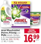 Waschmittel Pulver, Flüssig und Pods Angebote von Ariel bei E center Ludwigshafen für 16,99 €