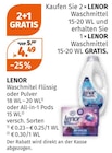 Waschmittel im Angebot bei Müller in Dreieich Waschmittel Angebote von LENOR bei Müller Dreieich für 4,49 €