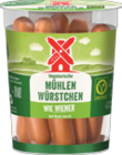 Vegetarische Mühlen Würstchen im E xpress Prospekt Vegetarische Mühlen Würstchen von Rügenwalder im aktuellen E xpress Prospekt für 2,99 €