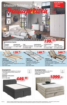 Bett im Möbel AS Prospekt "Stilvoll wohnen zum Wohlfühlpreis" mit 16 Seiten (Ludwigshafen (Rhein))