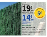 Haie artificielle - BEAUX JOURS en promo chez E.Leclerc Troyes à 14,99 €