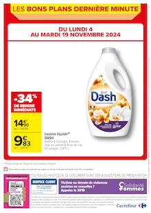 Prospectus Carrefour à Laloubère, "LES BONS PLANS DE DERNIÈRE MINUTE", 2 pages de promos valables du 04/11/2024 au 19/11/2024