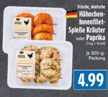 EDEKA Neustadt - Hähnchen-Innenfilet-Spieße Kräuter Angebot im Prospekt Hähnchen-Innenfilet-Spieße Kräuter bei EDEKA im Neustadt Prospekt für 4,99 €