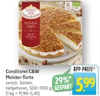 Conditorei C&W Meister-Torte bei EDEKA im Steinheim Prospekt für 5,99 €