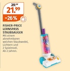 Lernspaß Staubsauger von Fisher-Price für 21,99 € bei Müller im Angebot Lernspaß Staubsauger von Fisher-Price im aktuellen Müller Prospekt