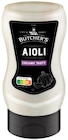 Aioli von Butcher's für 1,19 € bei REWE im Angebot Aioli von Butcher's im aktuellen REWE Prospekt