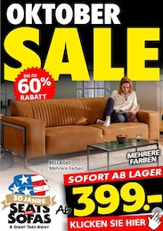 Aktueller Seats and Sofas Möbel & Einrichtung Prospekt für Babenhausen: OKTOBER SALE mit 1} Seite, 30.09.2024 - 19.10.2024