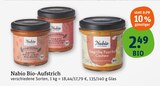 Bio-Aufstrich im Angebot bei tegut in Eisenach Bio-Aufstrich Angebote von Nabio bei tegut Eisenach für 2,49 €