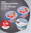 Quarkgenuss mit Früchten von Exquisa im aktuellen V-Markt Prospekt für 1,49 €