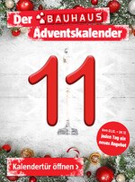 BAUHAUS Prospekt "Der BAUHAUS Adventskalender", 1 Seiten, für Potsdam, 11.12.2019 - 11.12.2019 BAUHAUS Prospekt "Der BAUHAUS Adventskalender", 1 Seiten, für Potsdam, 11.12.2019 - 11.12.2019