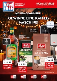 Supermarkt Prospekt von Travel FREE Neureichenau Travel FREE Prospekt: "GEWINNE EINE KAFFEEMASCHINE", 12 Seiten, 30.10.2026 - 12.11.2026