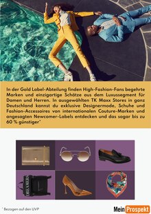 Aktueller TK Maxx Prospekt TK Maxx Prospekt "GOLD LABEL" mit 2 Seiten