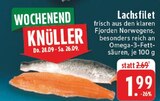 Aktuelle Lachs Angebote bei E center in Mönchengladbach Aktuelles Lachsfilet Angebot bei E center in Mönchengladbach ab 1,99 €