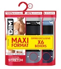 Boxers homme "Coton stretch" - DIM en promo chez Carrefour Sarcelles à 19,99 €