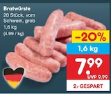 Bratwürste im Angebot bei Netto Marken-Discount in Melle Bratwürste Angebote bei Netto Marken-Discount Melle für 7,99 €