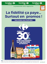 Prospectus Carrefour Proximité à Briançon, "La fidélité ça paye… Surtout en promos !", 10 pages, 01/04/2024 - 30/04/2024