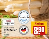 Weißer Spargel Angebote von REWE Regional bei REWE Erlangen für 8,90 €