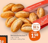 Weizenbrötchen Angebote bei tegut Bensheim für 1,50 €