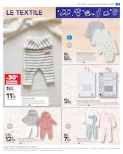 Promos Combinaison bébé dans le catalogue "Les babydays 15 jours à prix très doux" de Carrefour à la page 13 Promos Combinaison bébé dans le catalogue "Les babydays 15 jours à prix très doux" de Carrefour à la page 13