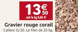 Gravier rouge corail en promo chez LaMaison.fr Rennes à 13,50 €