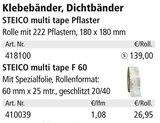 Klebebänder, Dichtbänder Angebote bei Holz Possling Potsdam für 139,00 €