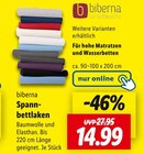 Spannbettlaken im Angebot bei Lidl in Lahr Spannbettlaken Angebote von biberna bei Lidl Lahr für 14,99 €