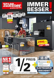Einbauküchen Angebot im aktuellen Höffner Prospekt auf Seite 1