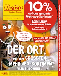 Netto Marken-Discount Prospekt: "10% auf das gesamte Mehrweg-Sortiment", 4 Seiten, 25.11.2024 - 30.11.2024