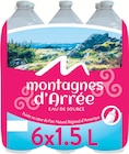 Eau de source naturelle - Montagnes d'Arrée - Intermarché Super à Brest Eau de source naturelle - Montagnes d'Arrée en promo chez Intermarché Super Brest à 1,12 €