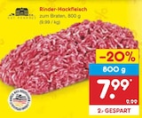 Rinder-Hackfleisch im Angebot bei Netto Marken-Discount in Kirchheim Rinder-Hackfleisch Angebote von Gut Ponholz bei Netto Marken-Discount Kirchheim für 7,99 €