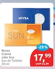 Creme oder sun von Nivea für 17,99 € bei budni im Angebot Creme oder sun von Nivea im aktuellen budni Prospekt
