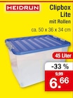 Clipbox Lite von Heidrun für 6,66 € bei Zimmermann im Angebot Clipbox Lite von Heidrun im aktuellen Zimmermann Prospekt