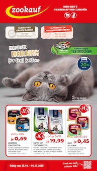 Zookauf Rheine Prospekt der aktuellen Woche, gültig von 25.10.2025 bis 01.11.2025 Aktueller Zookauf Rheine Prospekt "Herbstliche Highlights für Groß & Klein" mit 7 Seiten