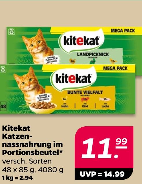 Katzennassnahrung im Portionsbeutel