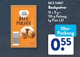 Backpulver von Back Family im aktuellen ALDI SÜD Prospekt für 0,55 €