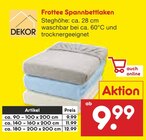 Aktuelles Frottee Spannbettlaken Angebot bei Netto Marken-Discount in Wuppertal ab 9,99 €