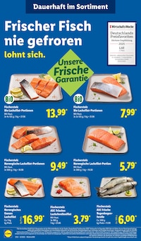 Lachs im Lidl Prospekt "LIDL LOHNT SICH" mit 68 Seiten (Wiesbaden)