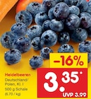 Netto Marken-Discount - Heidelbeeren Angebot im Prospekt Heidelbeeren bei Netto Marken-Discount im Prospekt "" für 3,35 €