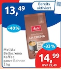Bellacrema Kaffee La Crema von Melitta im aktuellen budni Prospekt