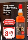 Bourbon Whiskey Kentucky im Angebot bei GLOBUS in Koblenz Bourbon Whiskey Kentucky Angebote von Henry Mason bei GLOBUS Koblenz für 8,49 €
