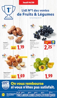 Catalogue Lidl de la semaine "La Foire aux Vins" avec 2 pages, valide du 04/09/2025 au 10/09/2025 pour Nice et alentours Prospectus Lidl de la semaine "La Foire aux Vins" avec 2 pages, valide du 04/09/2025 au 10/09/2025 pour Nice et alentours