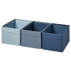 Behälter 3er-Set blau von DRÖNA im aktuellen IKEA Prospekt für 3,99 €