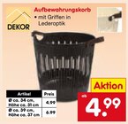 Aufbewahrungskorb von DEKOR für 4,99 € bei Netto Marken-Discount im Angebot Aufbewahrungskorb von DEKOR im aktuellen Netto Marken-Discount Prospekt