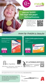 mea - meine apotheke Apotheken Prospekt der aktuellen Woche mit 4 Seiten, gültig von 01.12.2025 bis 31.12.2025, in Mettlach und Umgebung Aktueller mea - meine apotheke Apotheken Prospekt in Mettlach und Umgebung, "Unsere Dezember-Angebote" mit 4 Seiten, 01.12.2025 - 31.12.2025
