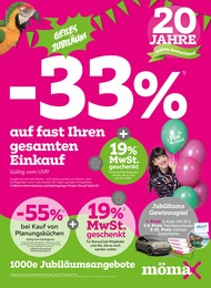 mömax Prospekt für Darmstadt: "Jubiläumsaktion: -33% auf fast Ihren gesamten Einkauf", 24 Seiten, 25.03.2024 - 02.04.2024
